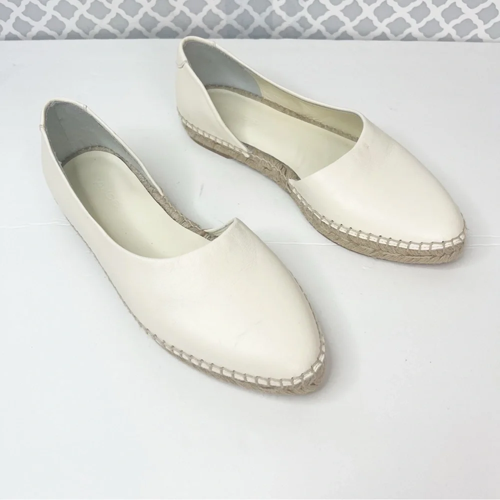 EUC Vince Tita Asymmetrical Espadrille Loafers In Beige